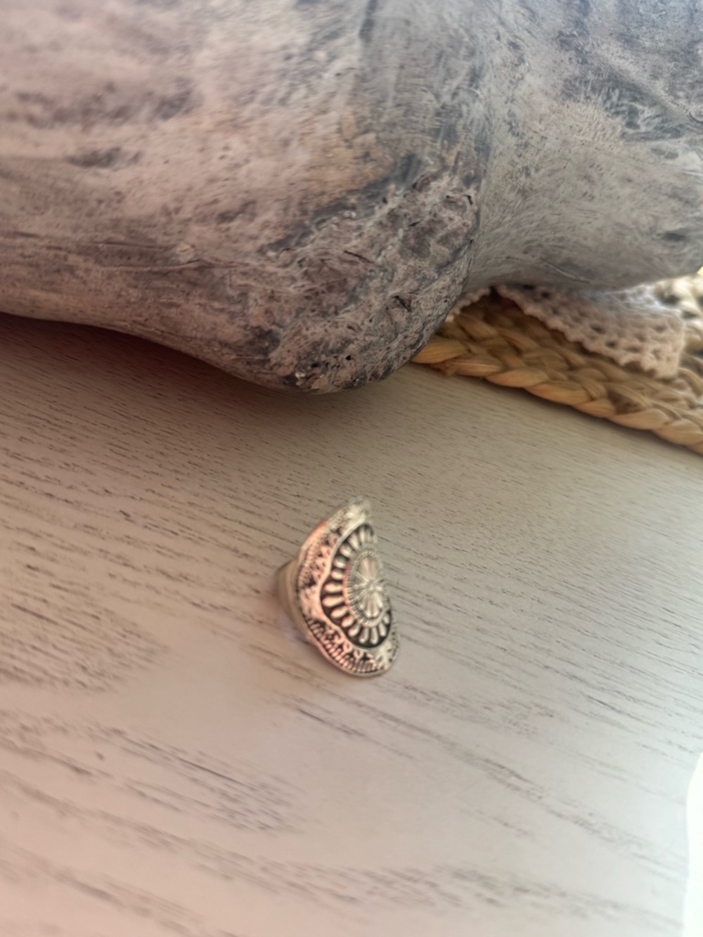BOHO SHIELD RING SIZE 7 - Picture 6 of 13